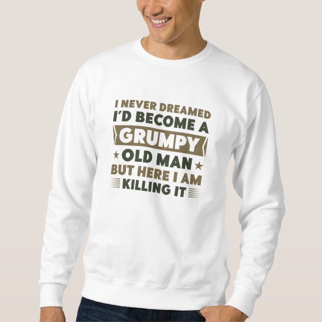 Sudadera Viejo gruñón (Anverso)