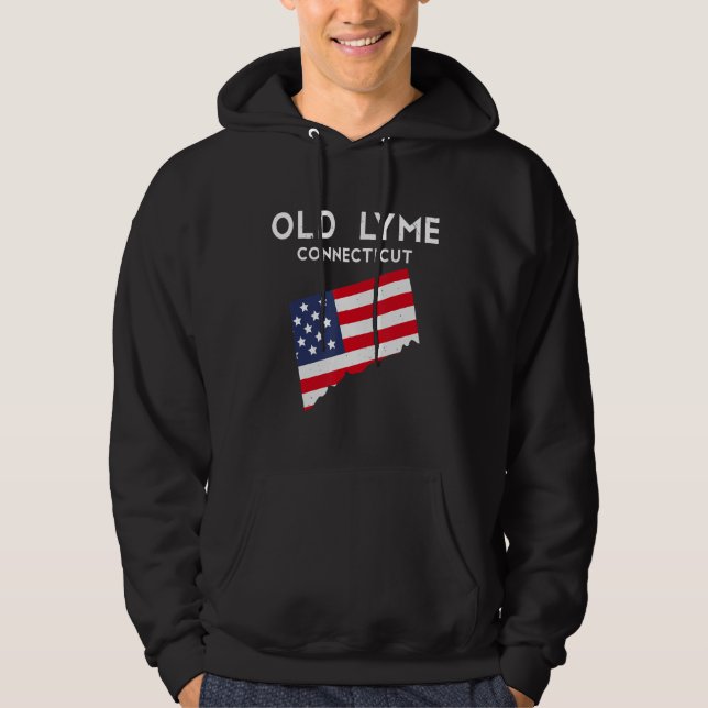 Sudadera Viejo Lyme Connecticut EE.UU. EE.UU. Conn de viaje (Anverso)