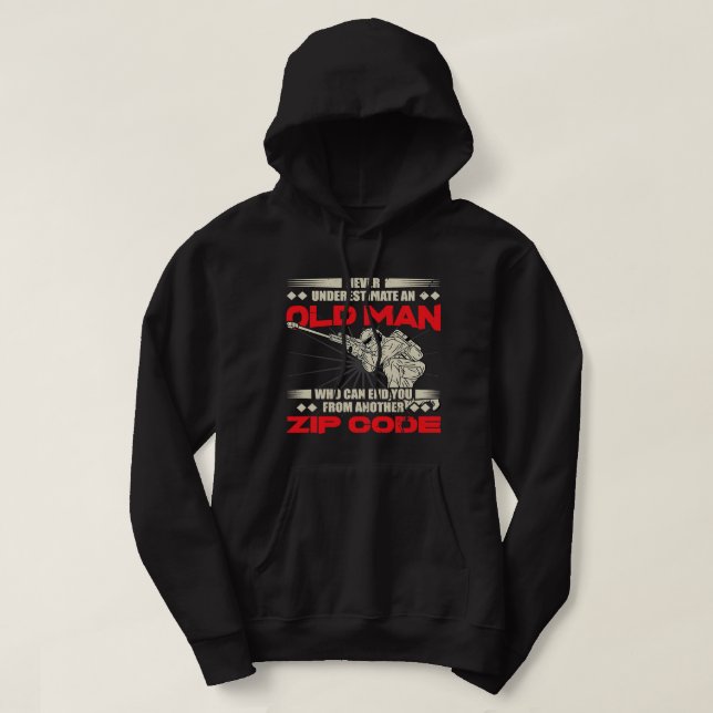 Sudadera Viejo Que Puede Ponerte Fin A Otro Código Zip Vete (Diseño del anverso)