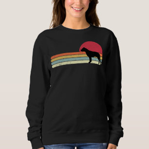 Sudadera Viejo Sunset Pitbull Silhouette estilo retro Perro