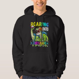 Sudadera Viendo a Dinosaurio De 3er Grado De Vuelta Al Esco