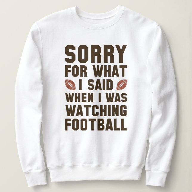 Sudadera Viendo Fútbol Americano (Anverso del diseño)