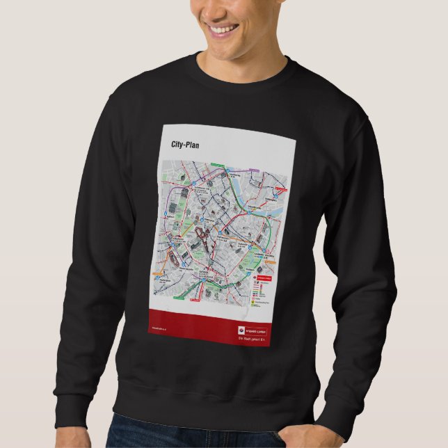 Sudadera Vienna city plan (Anverso)