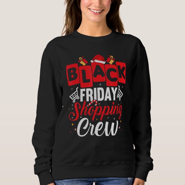 Sudadera Viernes de compras Navidades Black Shopping Fami (Anverso)