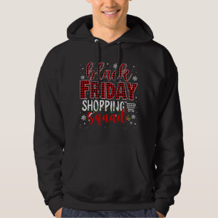 Sudadera Viernes Escuadrón de compras Santa Plaid Family Bl