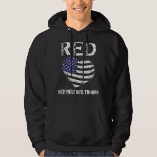 Sudadera Viernes Rojo Apoyo Militar Nuestras Tropas Patriót