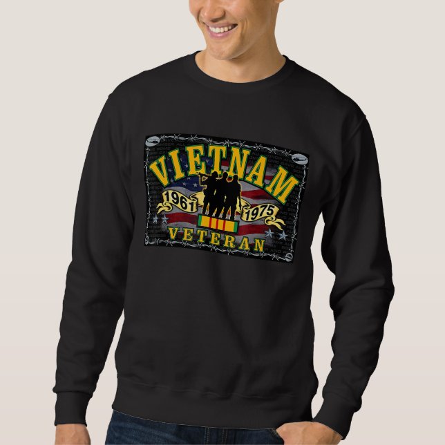 Sudadera Vietnam Veterano Vintage (Anverso)