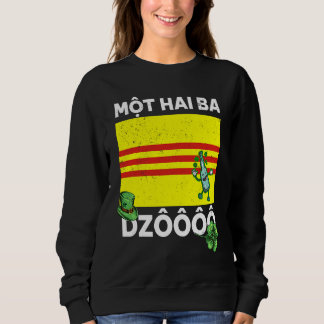 Sudadera Vietnam Viet St. Patricks Day Mot Hai Ba Dzo Cheer