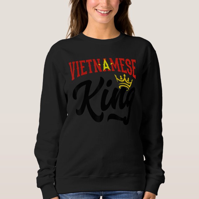 Sudadera Vietnamese King Vietnam Vietnamese Vietnam Flag (Anverso)
