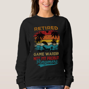 Sudadera Vigilante de caza jubilado vintage no es mi proble