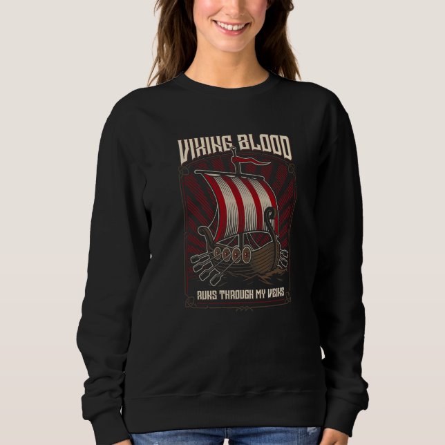 Sudadera Viking Blood Runs through my Veins Viking (Anverso)
