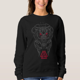 Sudadera Viking Fenrir Monstrous Wolf Valknut Norse Mythol
