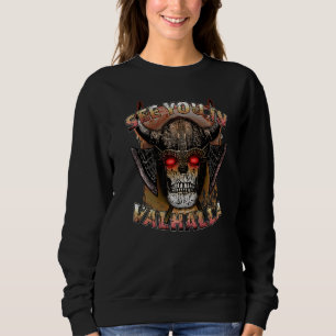 Sudadera Viking genial Nos vemos en Valhalla Nórdico Escand