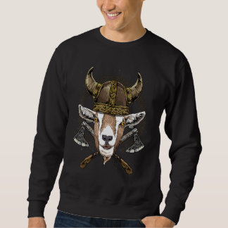 Sudadera Viking Goat Renaissance Medieval Norse Pagan Valha