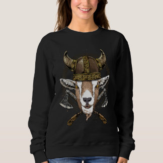 Sudadera Viking Goat Renaissance Medieval Norse Pagan Valha