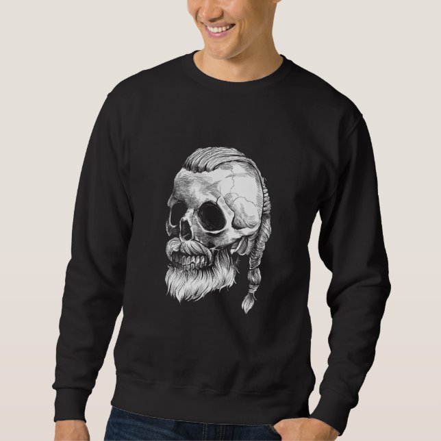 Sudadera Viking Nordic Skull Norse Pagan Mythology (Anverso)