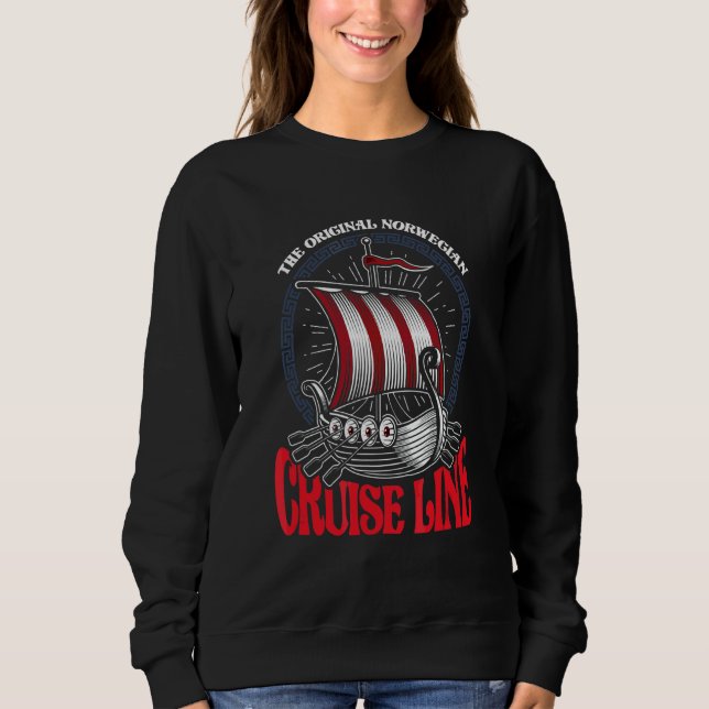 Sudadera Viking original de la línea de cruceros noruega (Anverso)