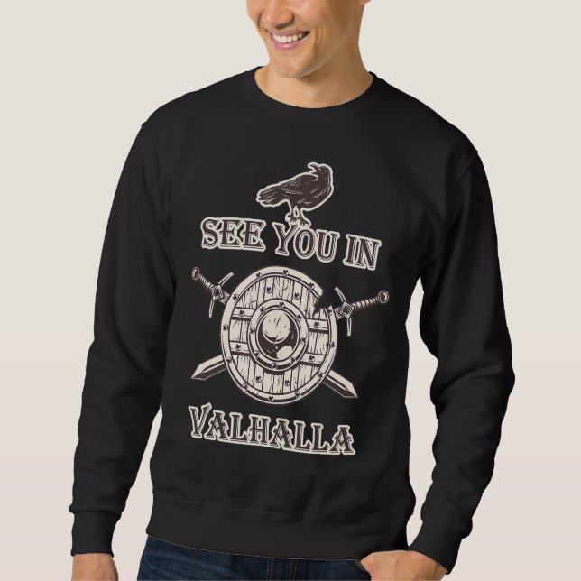 Sudadera Viking See You In Valhalla (Anverso)