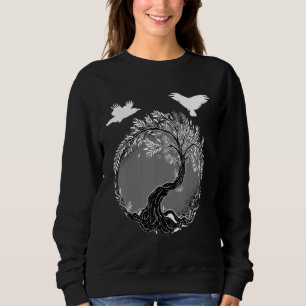 Sudadera Viking Tree Of Life Odin Ravens Valhalla Vikinger