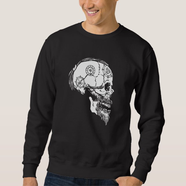 Sudadera Viking Valhalla Skull Norse Mythology (Anverso)