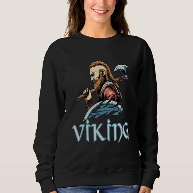 Sudadera Viking Viking Valhalla Odin Para Vikings Viking (Anverso)