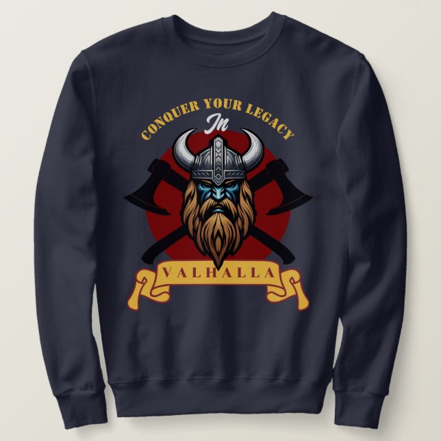 Sudadera Viking Warrior (Anverso del diseño)