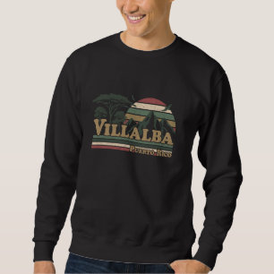 Sudadera Villalba Puerto Rico Montañas Atardecer Retro Puer