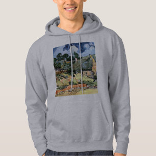 Sudadera Vincent van Gogh - cabañas cubiertas con paja en