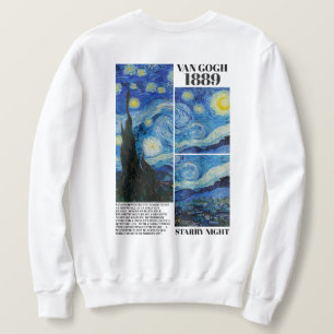 Sudadera Vincent Van Gogh Noche estrellada 1889 Arte 
