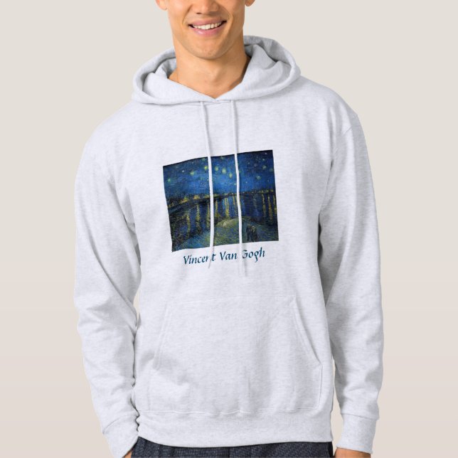 Sudadera Vincent van Gogh - Noche estrellada sobre el Ródan (Anverso)