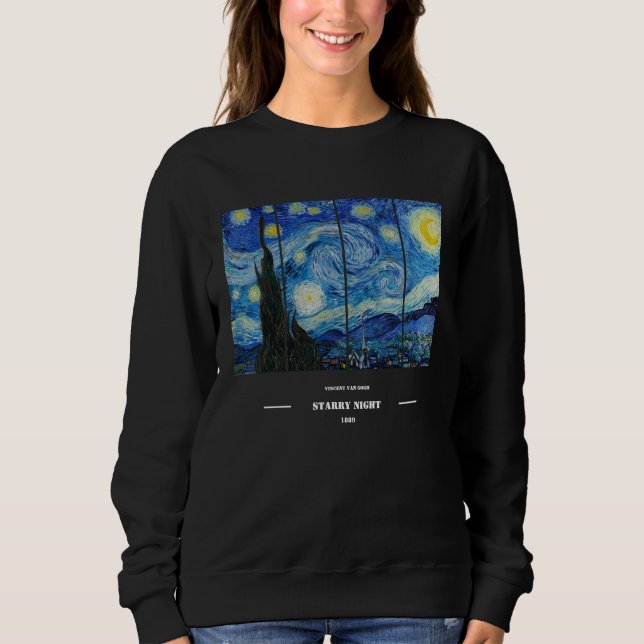 Sudadera Vincent Van Gogh Starry Night Sweatshirt  (Anverso)