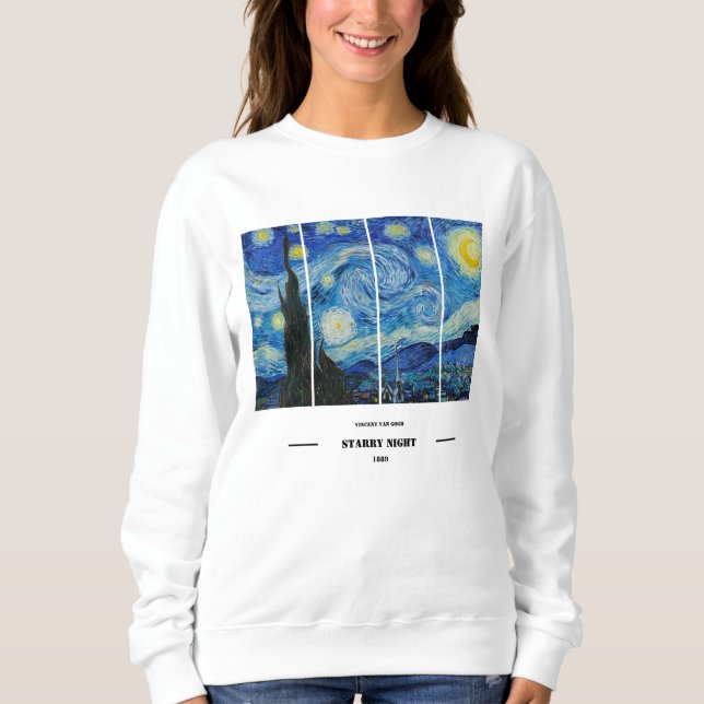 Sudadera Vincent Van Gogh Starry Night Sweatshirt  (Anverso)