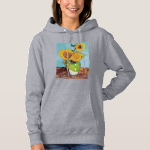 Sudadera Vincent Van Gogh - Tres Girasoles en un Jarrón