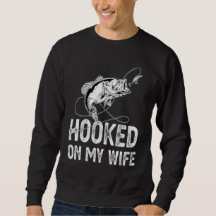 Sudadera Vinculado A Mi Esposa Pescador Pescador Naturaleza