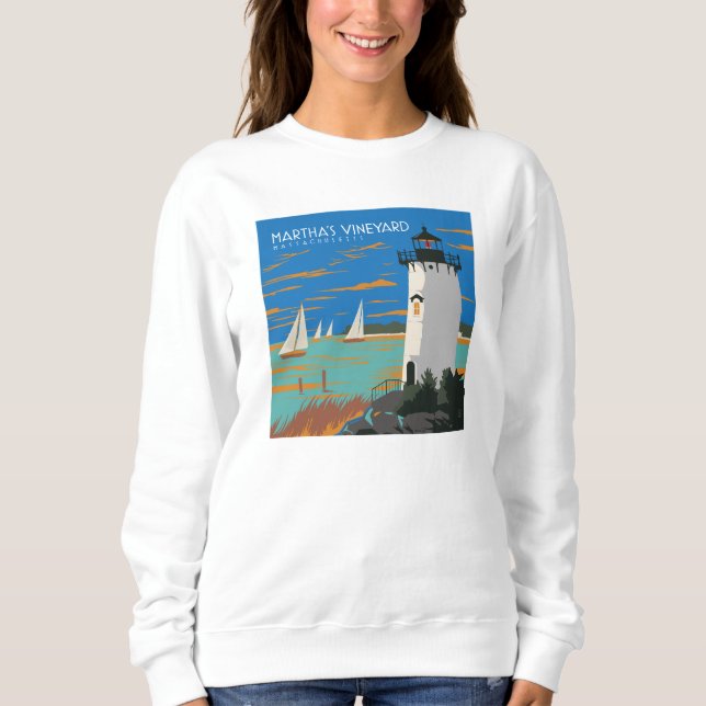 Sudadera Viñedo de Martha, Massachusetts | Faro (Anverso)