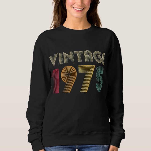 Sudadera Viñeta 1975 47ª Retro de cumpleaños 47 años (Anverso)