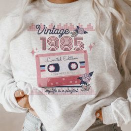 Sudadera Viñeta 1985 Edición Limitada Music Cassette Retro