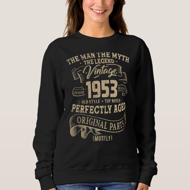 Sudadera Viñeta de 69 años de edad 1953 69º cumpleaños (Anverso)