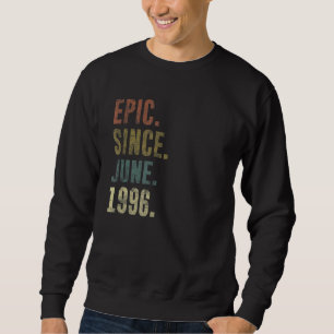 Sudadera Viñeta de cumpleaños desde junio de 1996