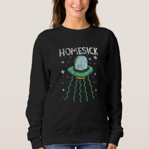 Sudadera Viñeta de objeto volador no identificado Alien Ufo