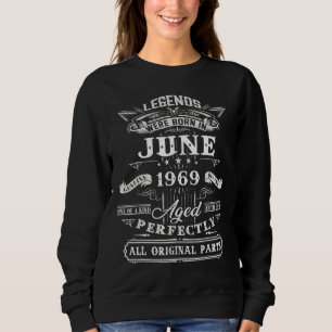 Sudadera Viñeta Nacida En Junio De 1969 Leyenda De Mitos De