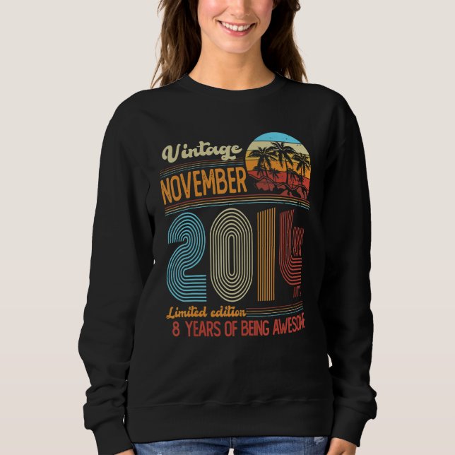 Sudadera Viñeta Noviembre 2014 8 años de edad 8º Día B Deco (Anverso)