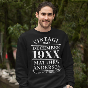 Sudadera Viñeta personalizada de edad avanzada a perfección