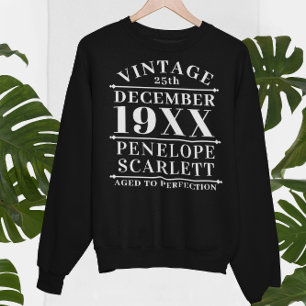 Sudadera Viñeta personalizada de edad avanzada a perfección