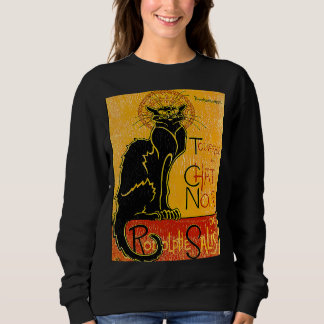 Sudadera Viñeta Tour du Chat Noir Gato Negro Para Halloween