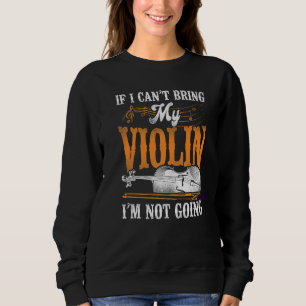 Sudadera Viñeta violinista si no puedo traer mi violín