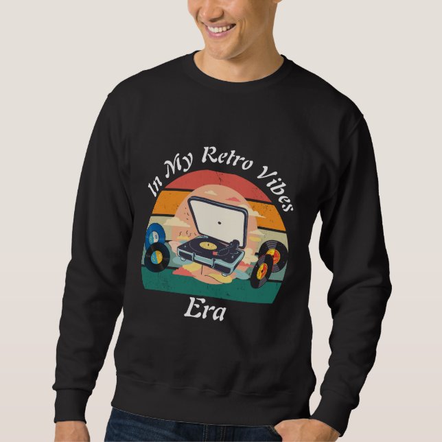 Sudadera vinilo retro vintage (Anverso)