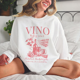 Sudadera Vino antes de Vows Bach Personalizado Bodega Bache