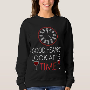 Sudadera Vino Beber Vino Vidrio Botella Vino Rojo