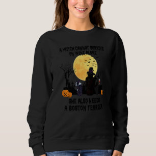 Sudadera Vino de Bruja y Disfraz de Halloween de Perro Bost